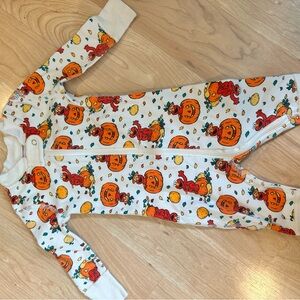 Hanna Andersson Sesame Street Elmo & Pumpkin Print Onesie